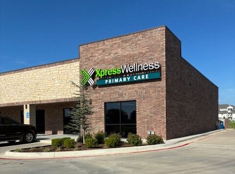 The front of Xpress Wellness Primary Care in Jenks