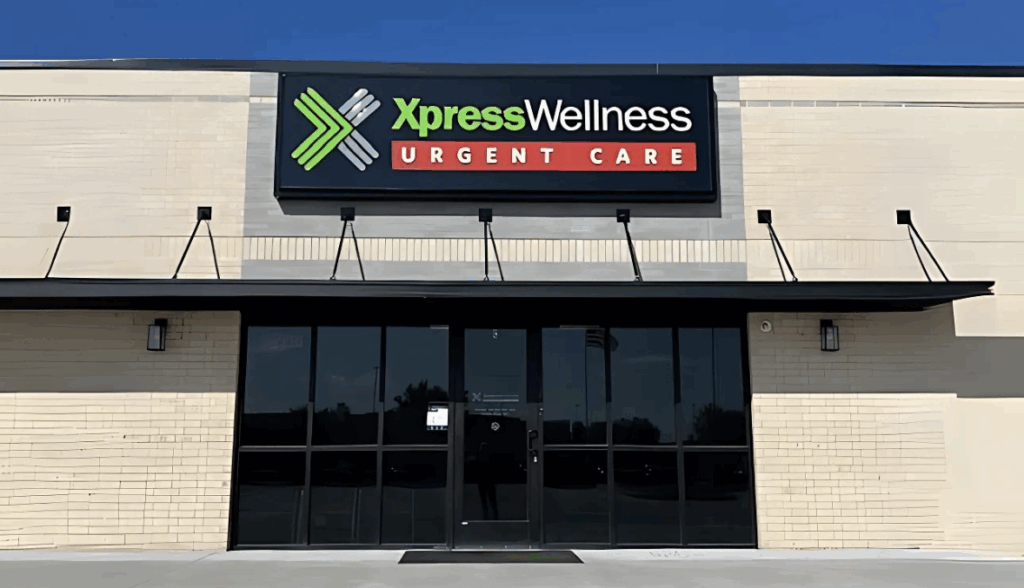 A photo of the front of Xpress Wellness Urgent Care in Glenpool, Oklahoma