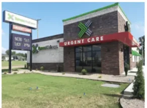 Building for Xpress Wellness Urgent Care Ada, OK.